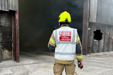 Firefighters tackle blaze at warehouse near Selby