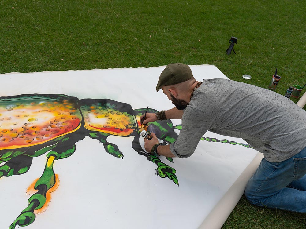 Here’s why you might have seen a giant beetle in a York park today