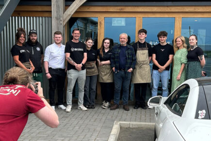 TV star pays flying visit to North Yorkshire café