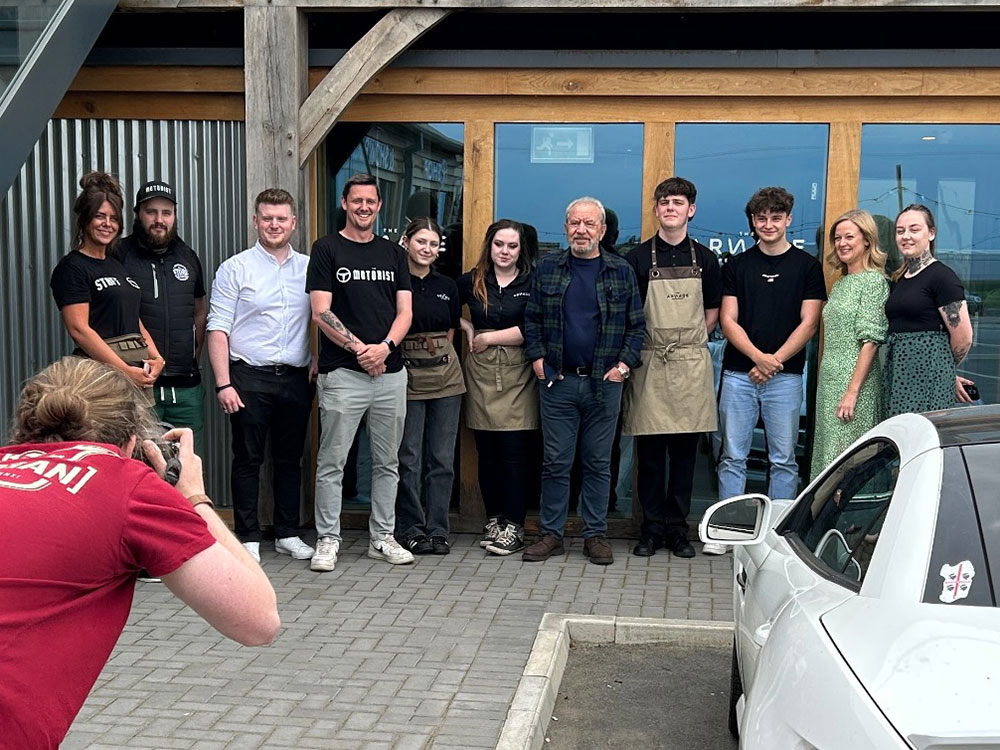 TV star pays flying visit to North Yorkshire café