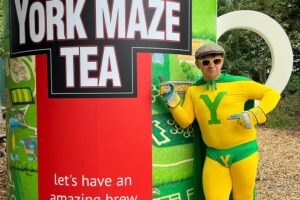 York's own superhero to dive into a giant mug of tea for Yorkshire Day