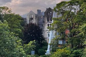 Fire-ravaged hotel is ‘extremely dangerous’ and must be avoided, say authorities
