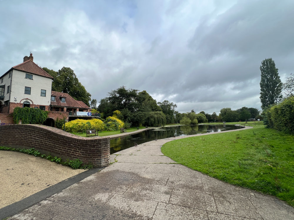 Fire started at Rowntree Park in York