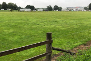 Travellers set up camp on York playing fields