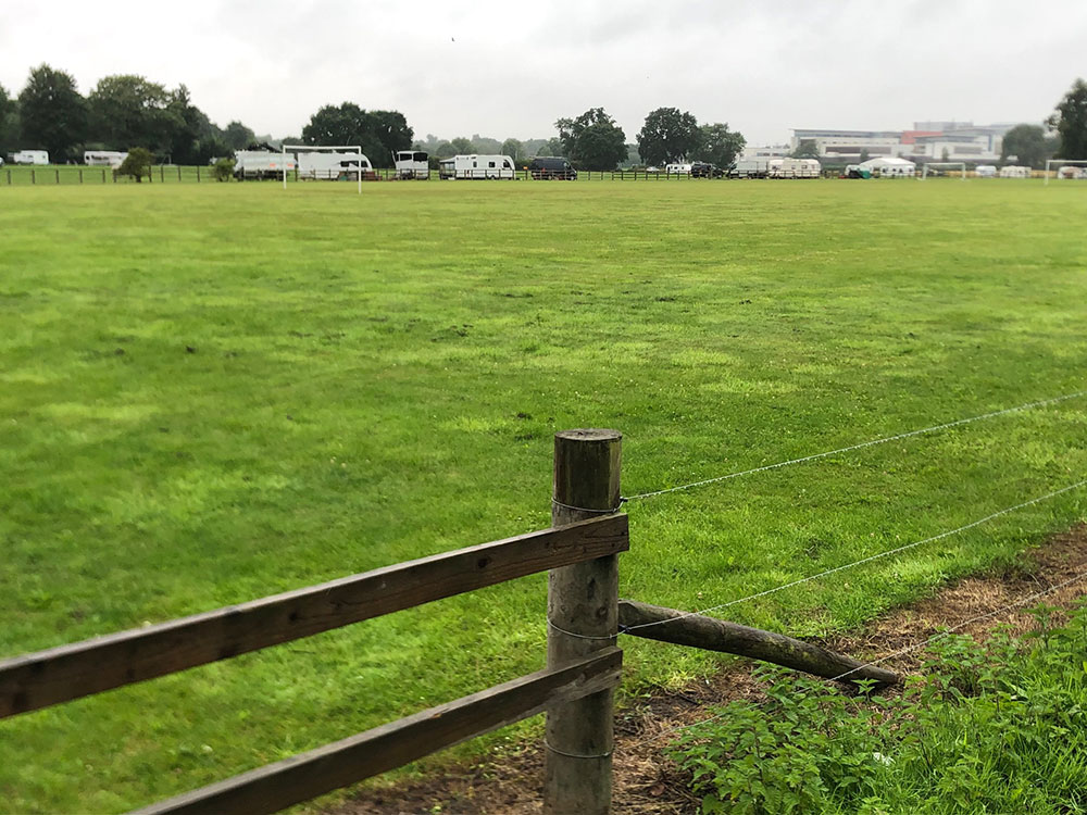 Travellers set up camp on York playing fields