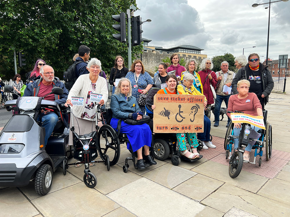 ‘Quite frankly, it’s a disgrace’: York protesters fight station ticket office closures