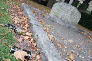 Fire started in famous York graveyard