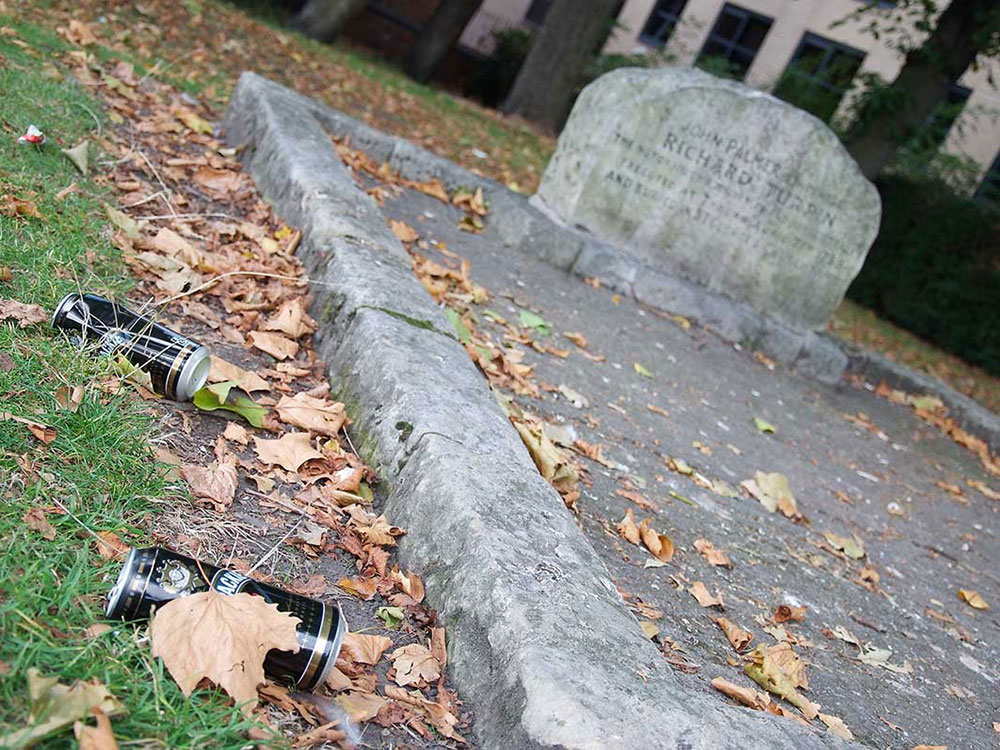 Fire started in famous York graveyard