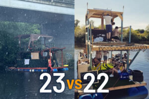 What a difference a year makes to this York river legend