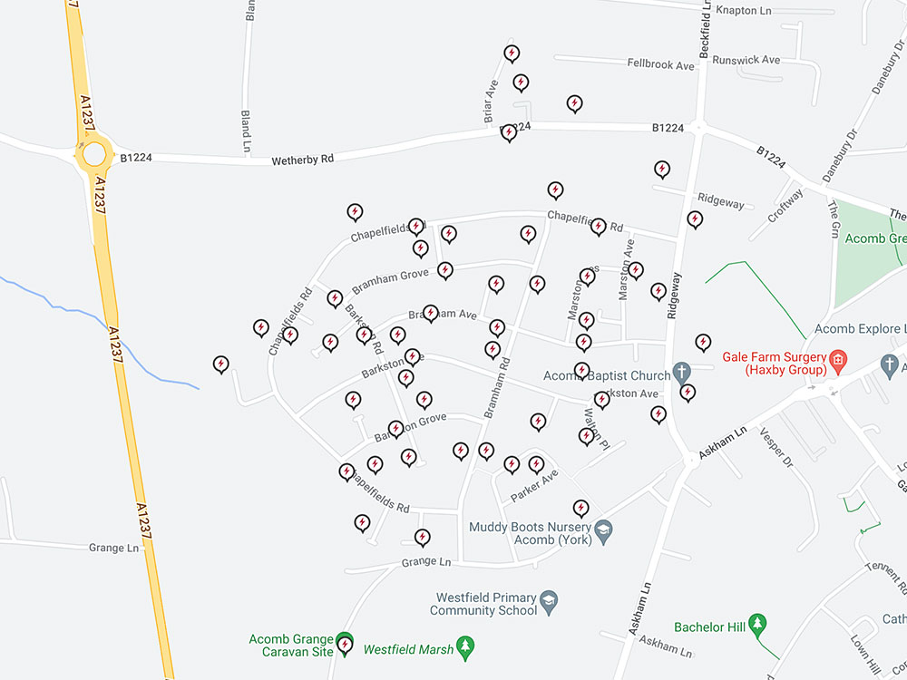 Hundreds of York homes hit by power cut