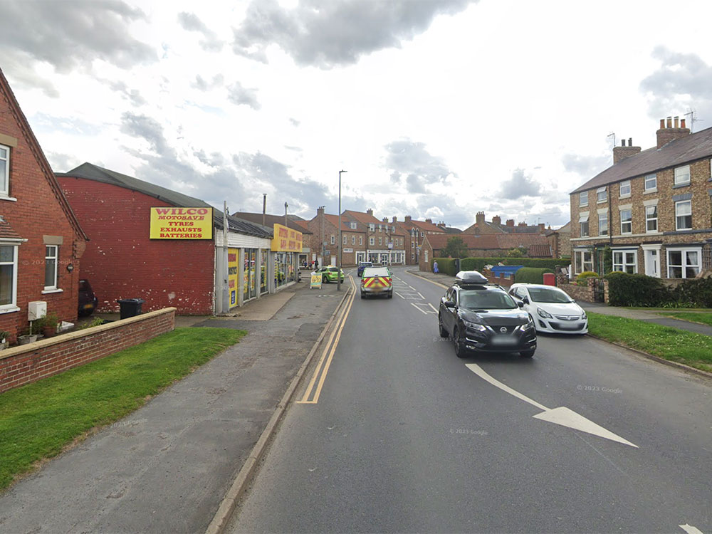 Car crashes into street furniture in Ryedale
