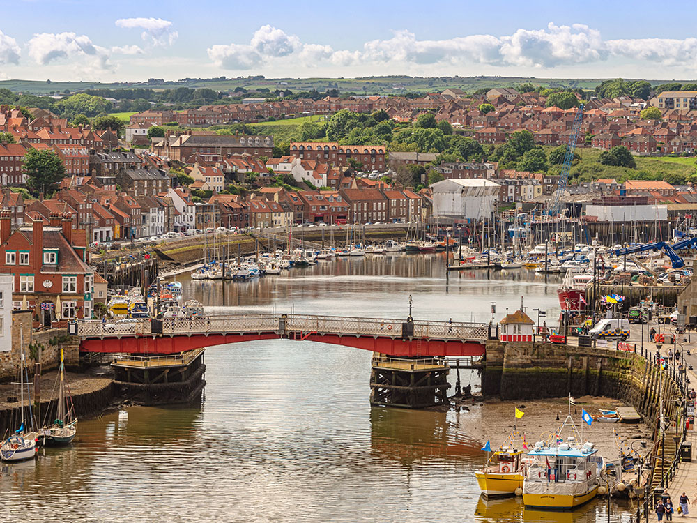 Search launched after two people cut off by the tide at Whitby