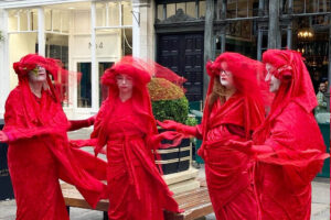 Red Rebels hold vigil in York for victims of global fires