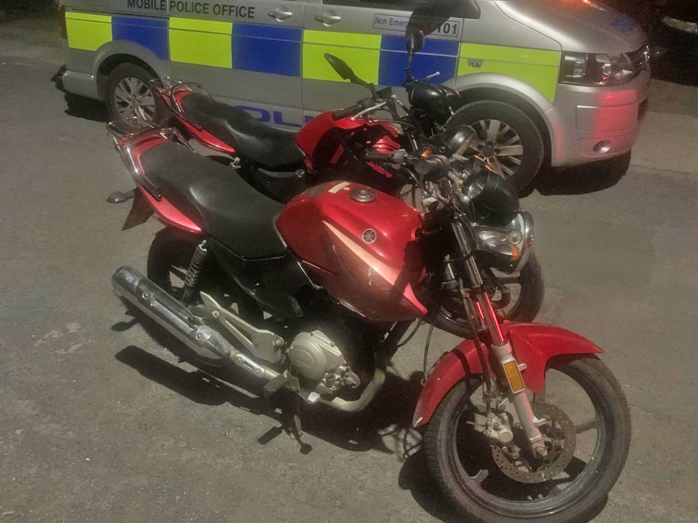 York police recover two stolen motorbikes at the same address