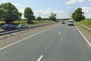 Lane closed on the A64 at York causing delays