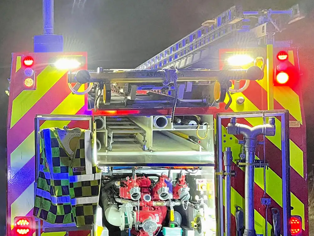 Fire crews deal with dangerous buildings and floods as Storm Isha brings winds of 106mph