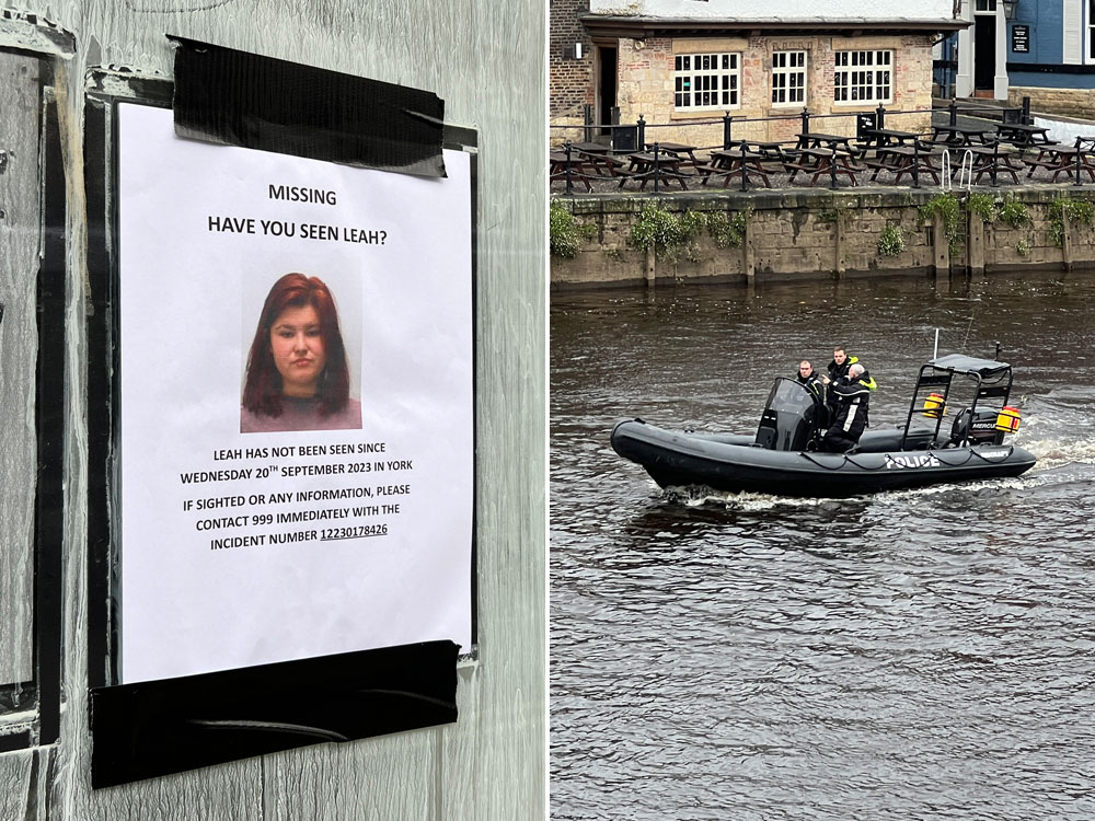 Missing York teenager’s phone found in the river as searches continue