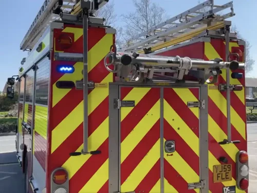 Motorbike set on fire in field in Selby