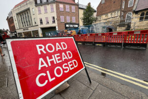 Road partially closed and temporary traffic lights installed at key York junction