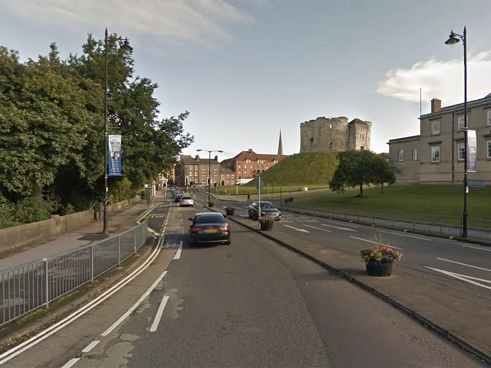 Fire crews rescue child stuck in railings in York