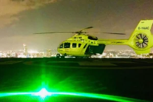 Laser attacks on Yorkshire Air Ambulance leave crew member with burned eye