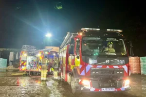 Fire crews tackling farm blaze in North Yorkshire