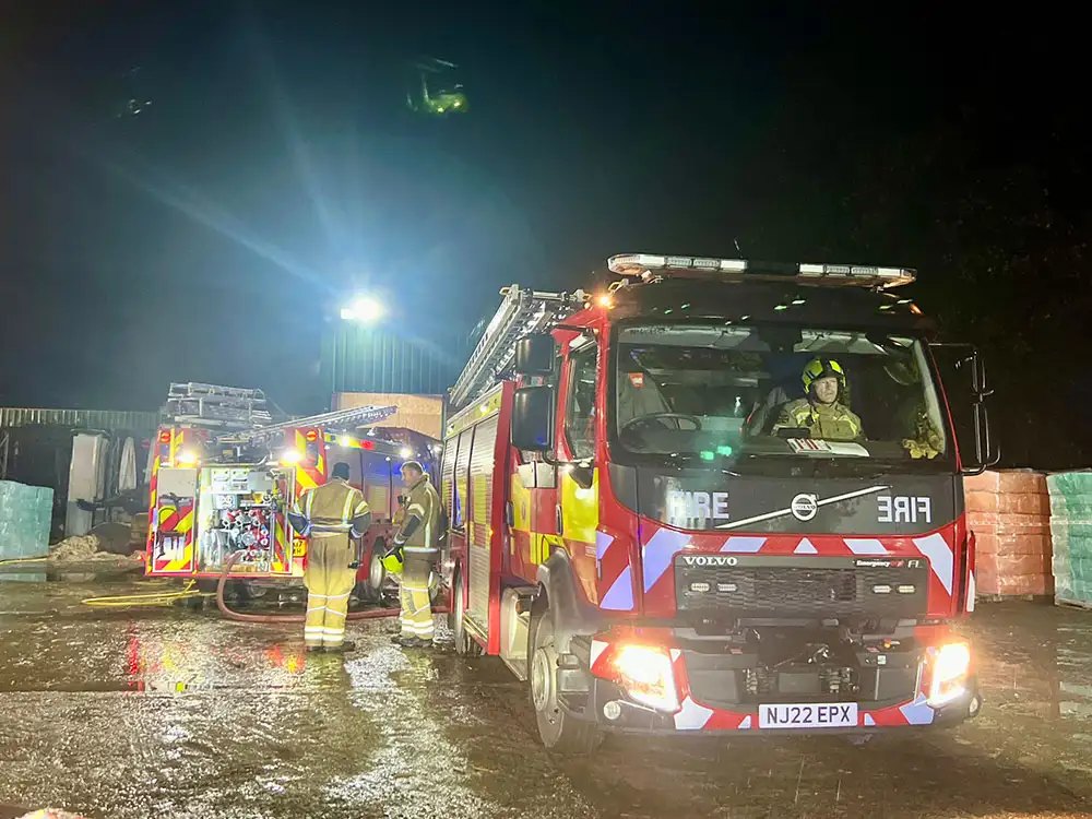 Fire crews tackling farm blaze in North Yorkshire