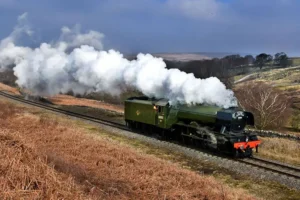 Well chuffed: Flying Scotsman will be back in York for half term week