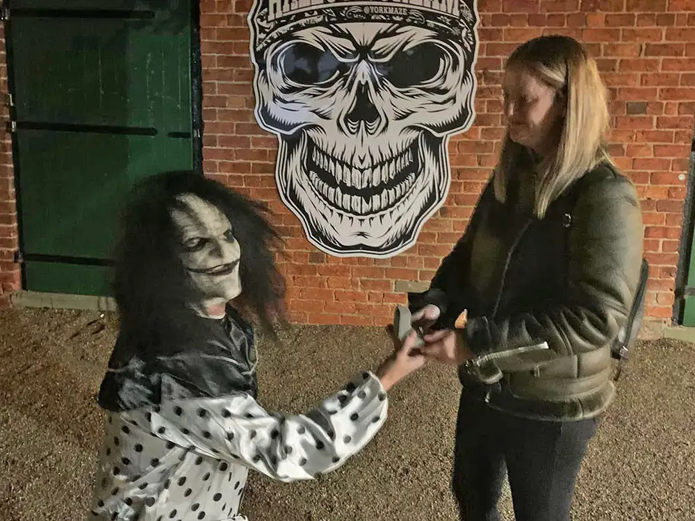Pictures: Horror clown proposes to his Halloween-loving girlfriend in York
