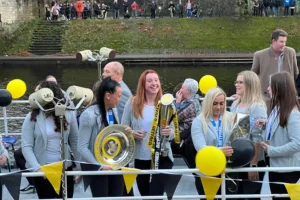 Pictures: York RLFC Valkyrie legends parade trophies on open top boat!