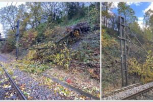 Storm Debi knocks out some train services in Yorkshire