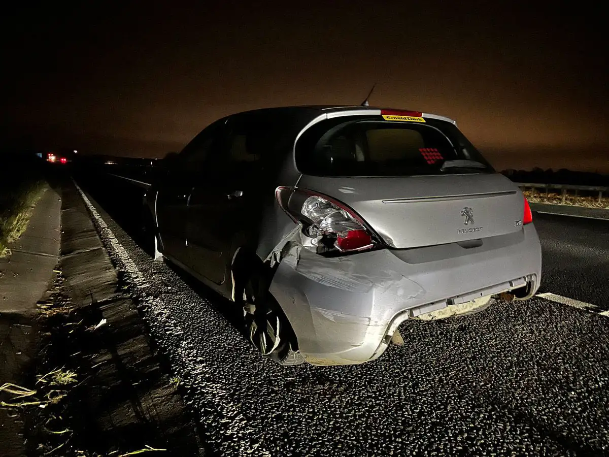 Driver fails breath test after crashing car on main North Yorkshire road