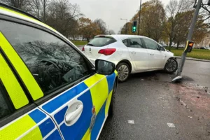 Crash in Harrogate causing delays