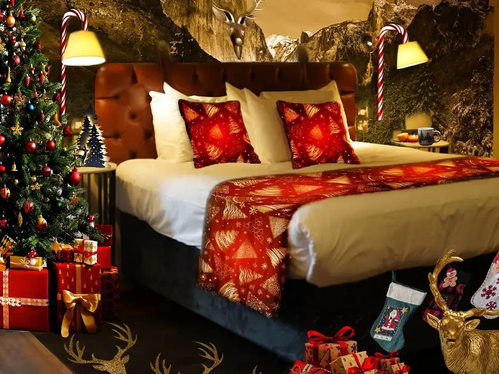 York hotel unveils immersive Christmas room – complete with presents under the tree