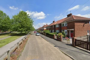 Sofa set on fire in York garden