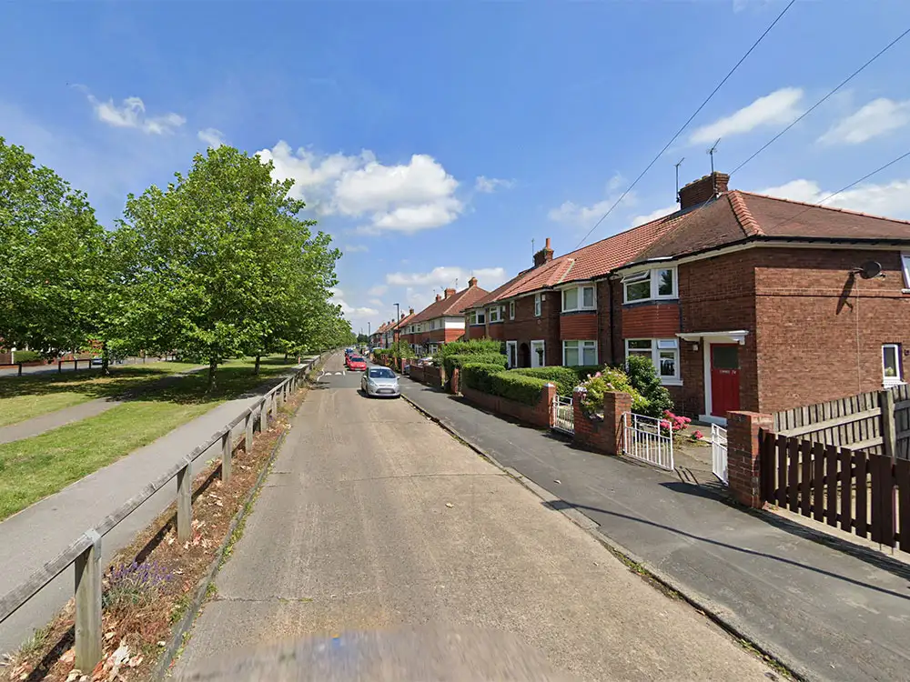 Sofa set on fire in York garden