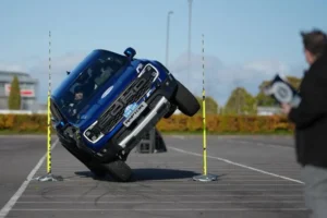 North Yorkshire stunt driver claims fourth world record with amazing two wheel feat