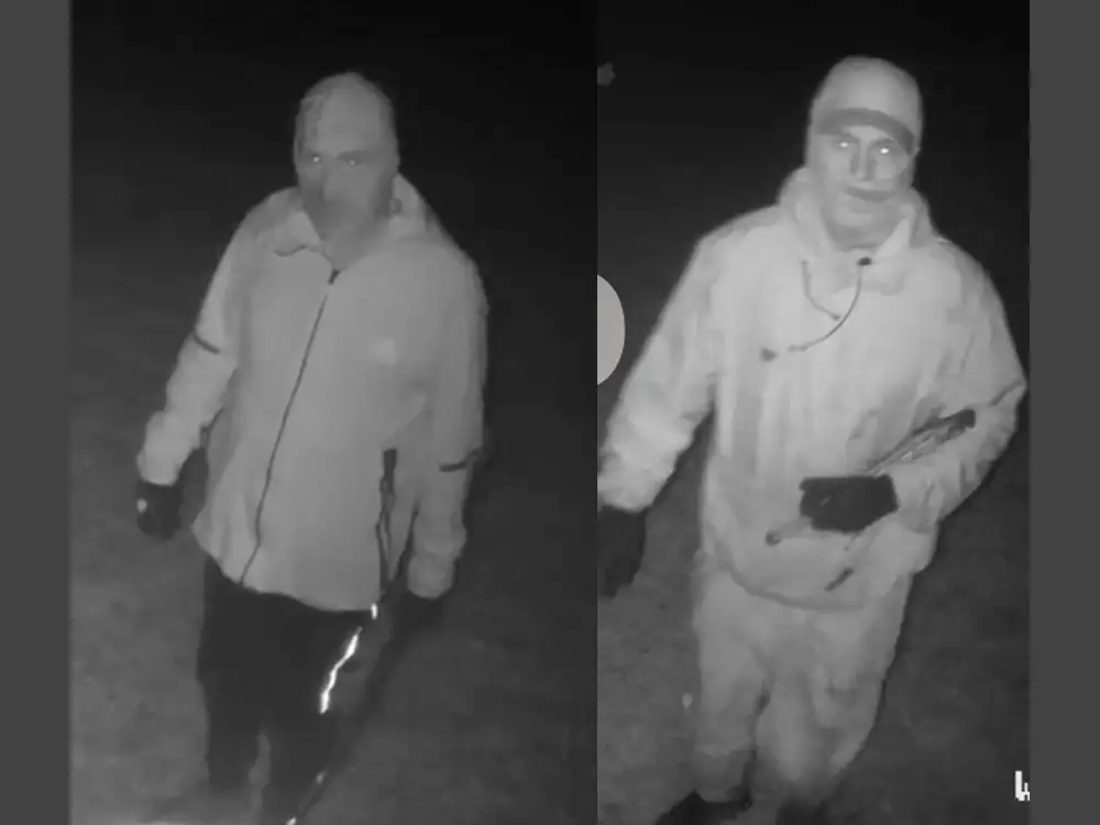 Do you know them? CCTV images of two suspects following attempt to steal vintage Land Rover