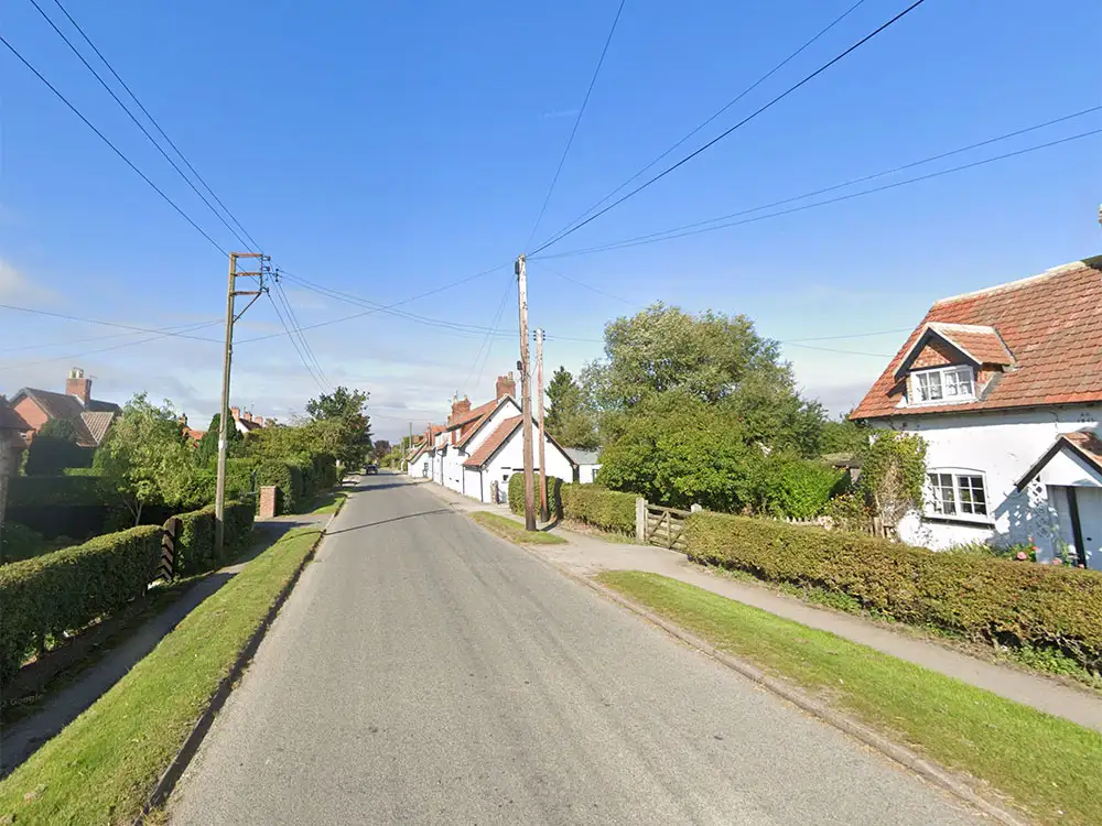 Car crashes into telegraph pole in North Yorkshire village