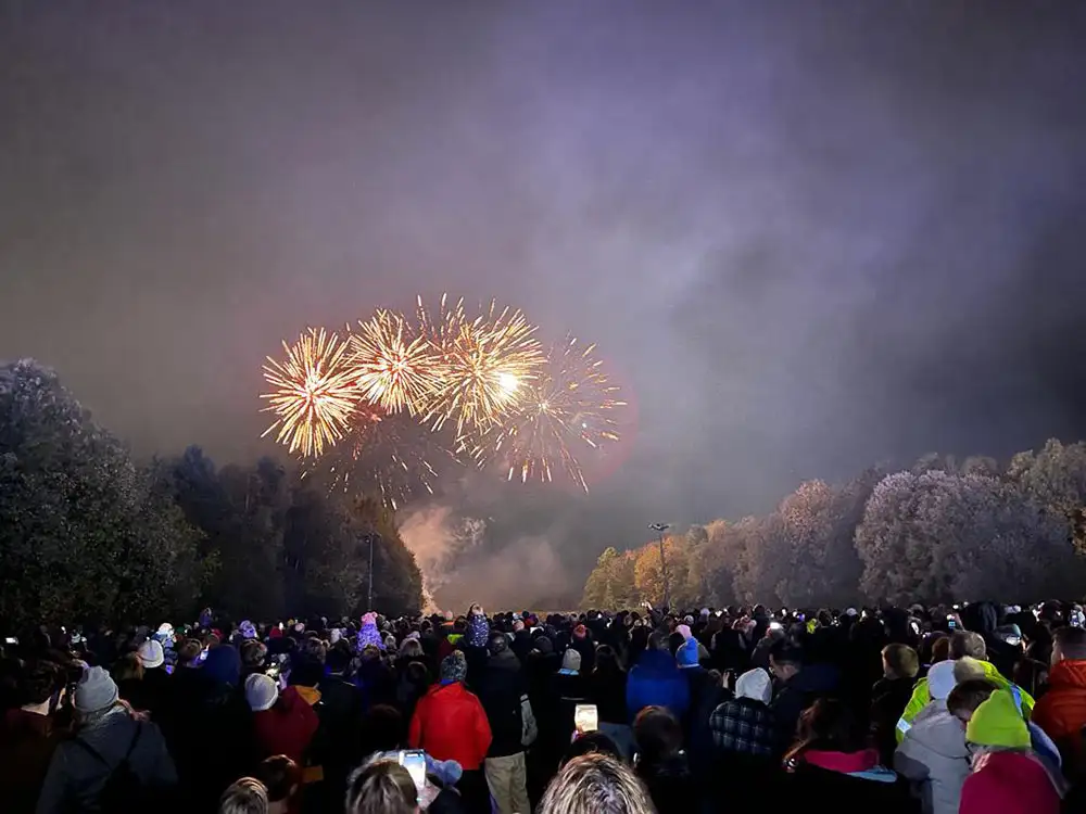Pictures: Thousands enjoy firework spectaculars in York and Selby