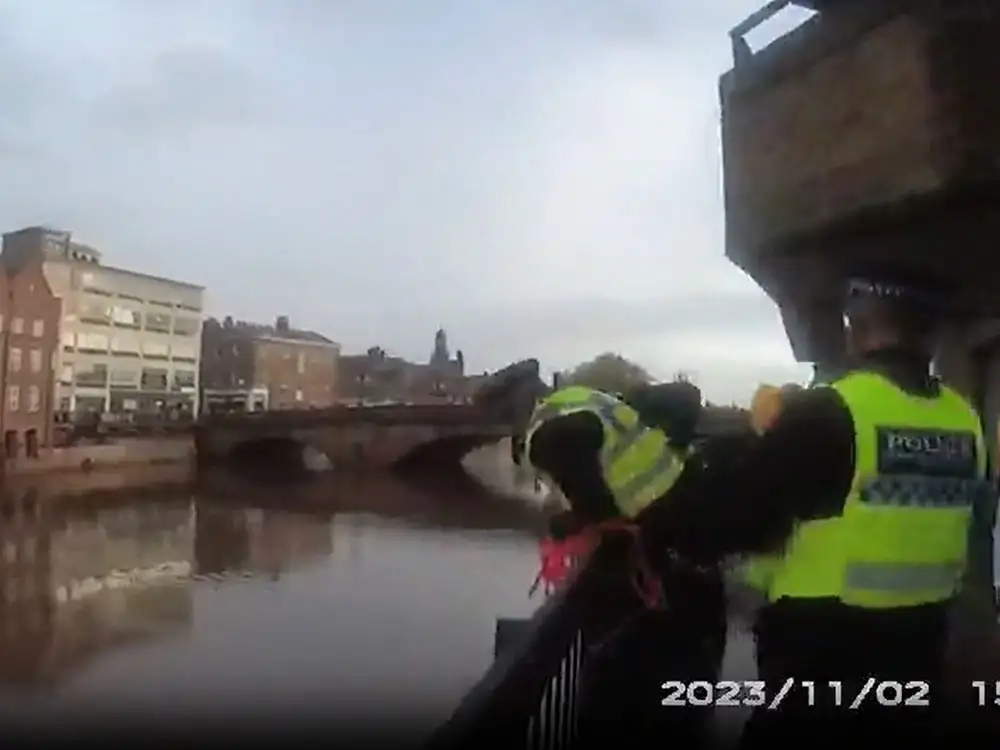Crowds gathered to watch a man struggling in the river in York – but no one threw him a life ring