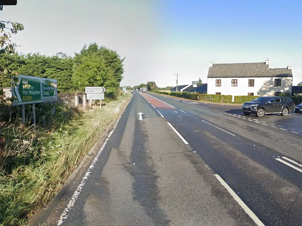 Man fighting for his life after car crashes into building near York