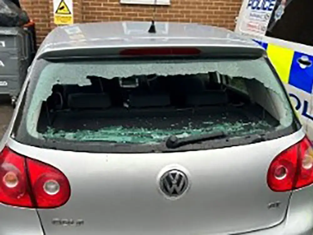 Car’s rear window smashed in York ‘road rage’ incident