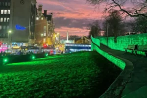 Here’s why York city walls turned green this week