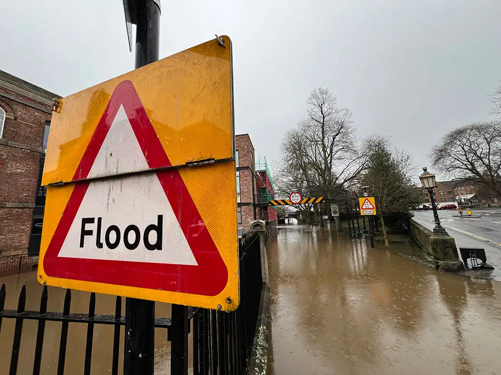 York takes action as rapid rise in river levels forecast after Storm Isha