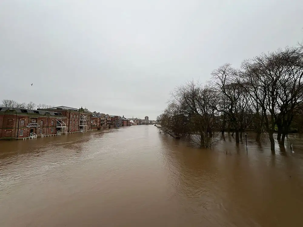 Firefighters called to a boat about to sink in York – among other flooding incidents