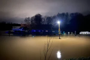 Firefighters called to person in the water and cars trapped in floods near York