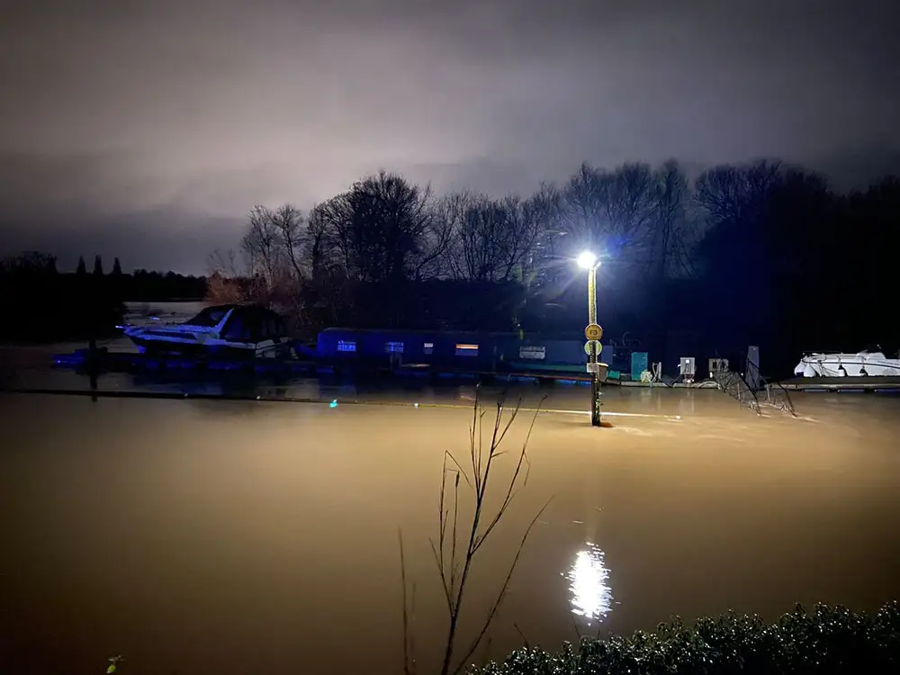 Firefighters called to person in the water and cars trapped in floods near York