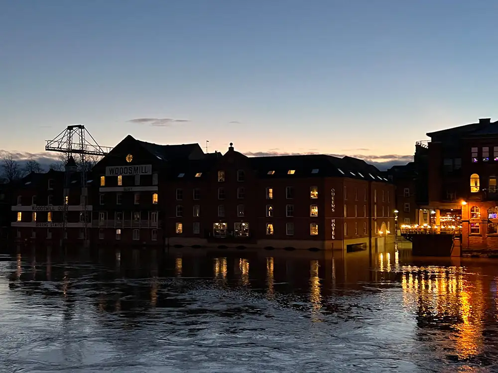 Roads still closed by flooding – but River Ouse in York has peaked