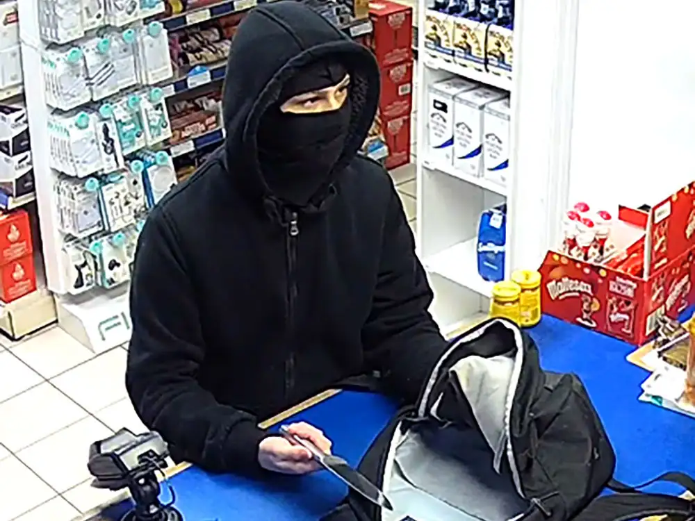 Masked raider threatened staff with 10-inch knife at petrol station near York